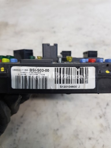 Module BSI PEUGEOT 407 1.6HDI 9655221180 S120104600J