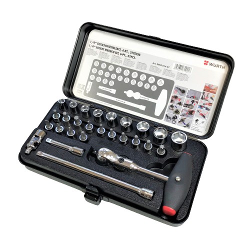 Набор торцевых ключей Wurth 1/4 дюйма, 27 шт.