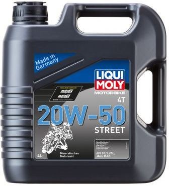 МАСЛО 20W-50 МОТОМОБИЛЬНОЕ 4T STREET 4L