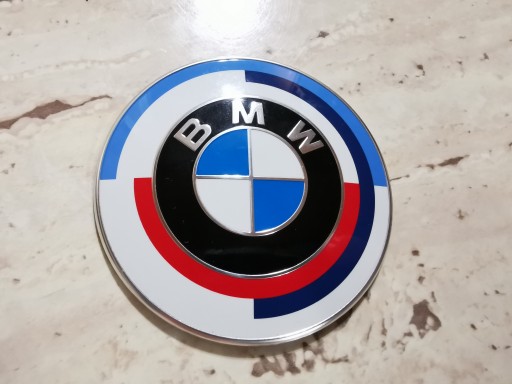 5A24570-01 - OE BMW 50 Jahre M ЛОГОТИП ЭМБЛЕМА Ø 82 мм Крышка капота