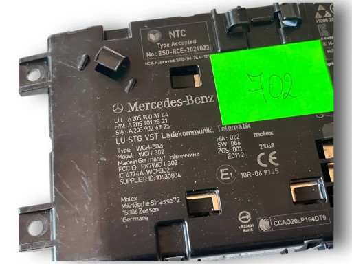 MERCEDES W205 LADOWARKA INDUKCYJNA 2059003944 @M