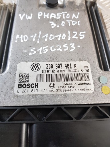 control unit of the engine 3D0907401A 0281013677 VW PHAETON 3.0TDI 06R- EUROPA