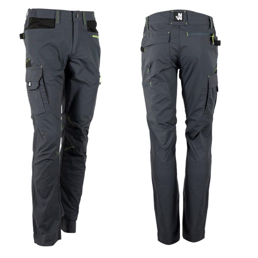 Робочі штани сірий SLIM fit STRETCH 54 XL