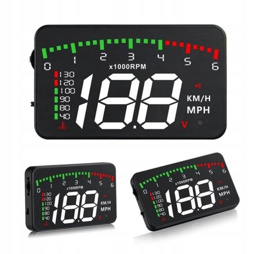 ДИСПЛЕЙ ПРОЕКТОР Светодиодный ЖК-экран HUD СКОРОСТЬ ЧАСЫ