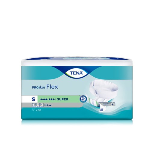 Pieluchomajtki TENA Flex ProSkin Super S 30szt.