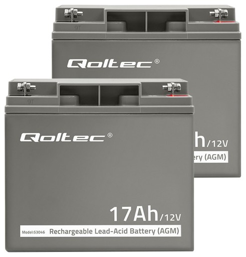 2x необслуговувані акумулятори agm 12v/24v 17ah довгостроковий електричний квадроцикл