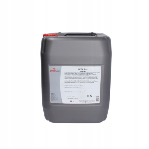 Масло трансмиссионное orlen hipol gl-5 85w140 20л