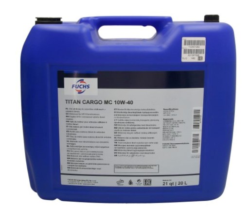 FUCHS TITAN CARGO MC 10W40 E7/E4 20л.