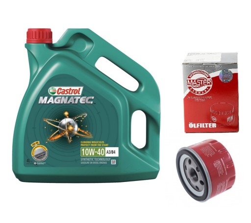 712/43-OF-PCS-MS - Фільтр + масло CASTROL 10/40 CITROEN C1 1.0 1.0 VTI