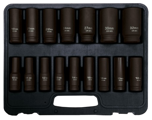 НАБІР ДОВГИХ ГОЛОВОК ADLER AD-16D