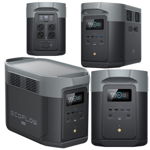 Портативна електростанція ecoflow delta 2 max 2048wh 2400w ups lfp