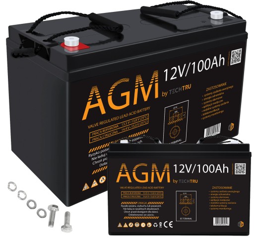 Agm аккумулятор для аварийного электропитания ибп 12в 100ач