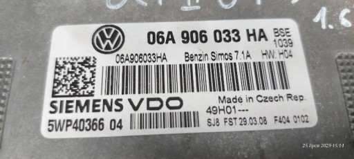 számítógép 06A906033HA OCTAVIA II 1.6