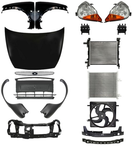 Inny281 - Ремінь бампера Форд Ка 96-08 Крило капота