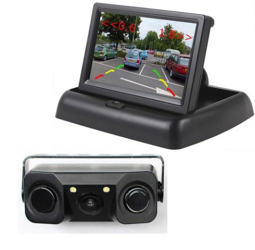 Monitor Kamera Cofania Czujniki Parkowania 3w1