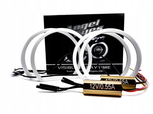 2в1 світлодіодні кільця BMW E46 1998-2006 ангельські очі сильні