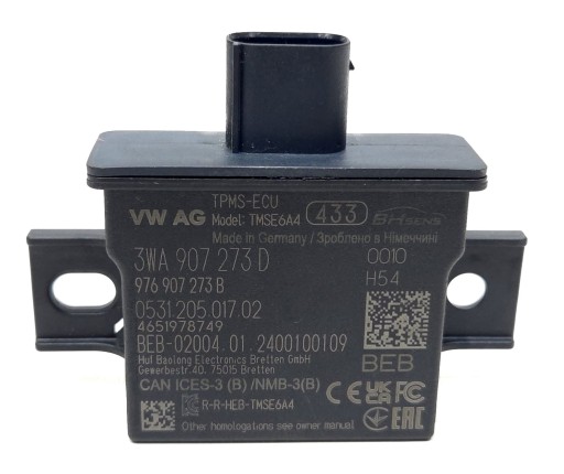 Регулятор тиску в шинах audi vw 3wa907273d