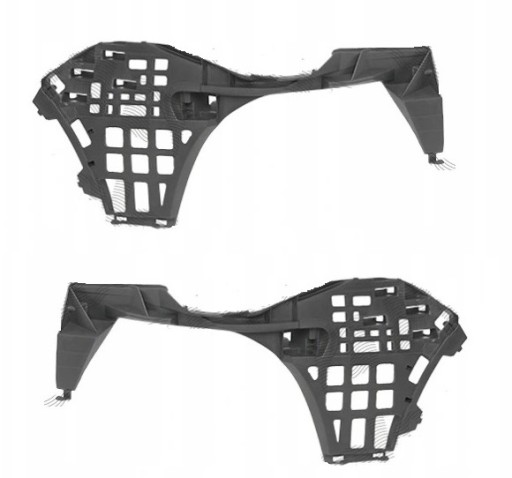 95270735 95270736 - VW POLO CROSS ПОЛНЫЙ КОМПЛЕКТ КРОНШТЕЙНЫ ПЕРЕДНЕГО БАМПЕРА