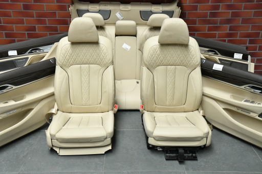 Sitze mitte innere BMW 7 G12 NAPPA CANBERRA BEIGE Sitze KOMFORT