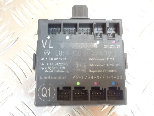 Модуль передней левой двери Mercedes ML 166 1669007409