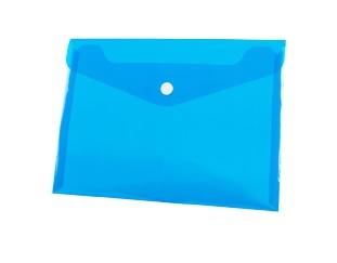 Конверт А4 РР із застібкою, блакитний. 