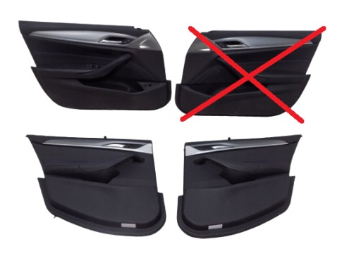 60871121 - BMW G30 обивка двери боковины передняя задняя жалюзи