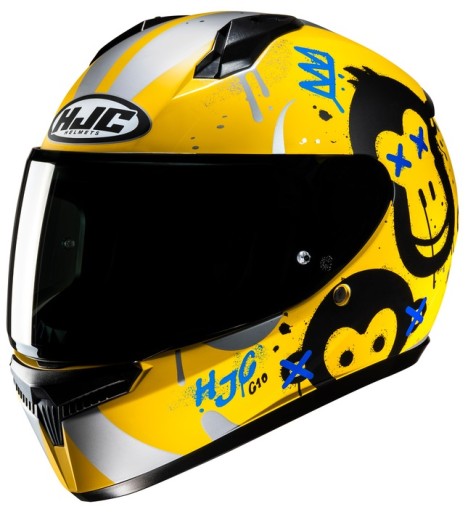 Шолом HJC C10 GETI FULL YELLOW-SILVER S