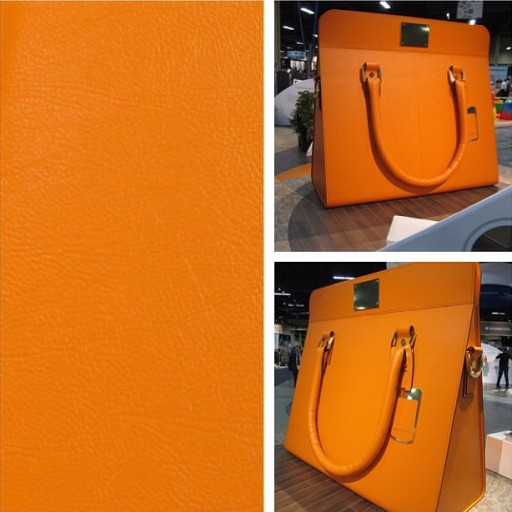 Фольга кожа оранжевый оранжевый HEXIS 152x20cm