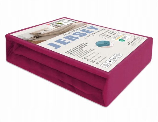 Sesto Senso Prześcieradło Jersey z gumką bordowe 200x200 cm