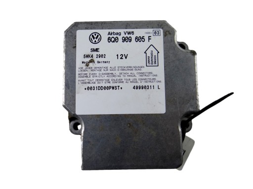 module SENSOR airbag VOLKSWAGEN GOLF IV 6Q0 909 605F