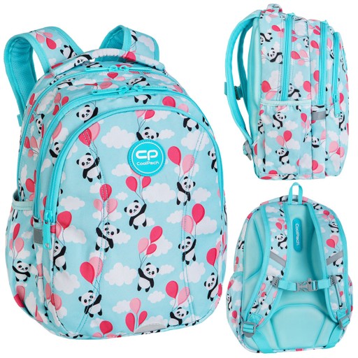 Рюкзак шкільний багатокамерний CoolPack білий, чорний, відтінки синього, різнокольоровий 21 л