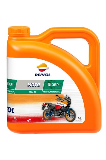 REPSOL MOTO RIDER 4T 15W50 4L