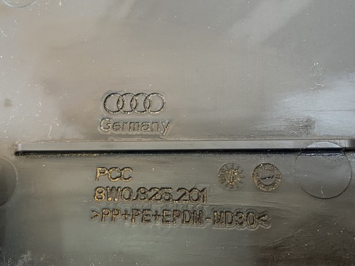 AUDI A4 A5 8W B9 cover chassis left 8W0825201