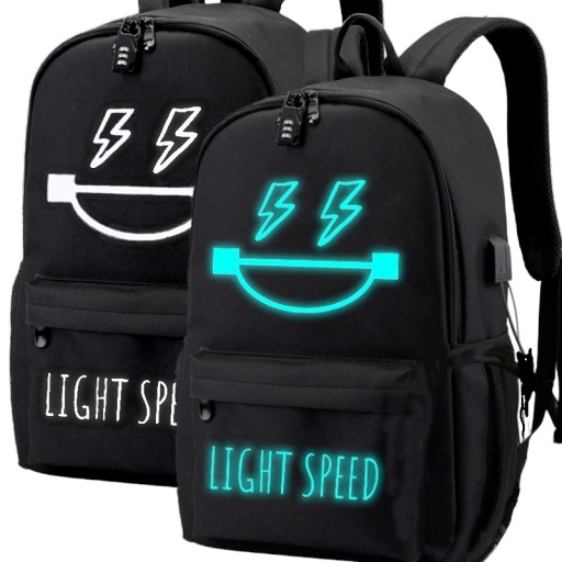 Рюкзак шкільний багатокамерний IMITI білий, чорний 35 л