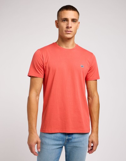 Lee Koszulka Ss Patch Logo Tee Poppy 112349352 3XL