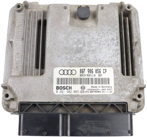 Компьютерный контроллер двигателя audi a3 8p 2.0 fsi 06f906056cp 0261s02065
