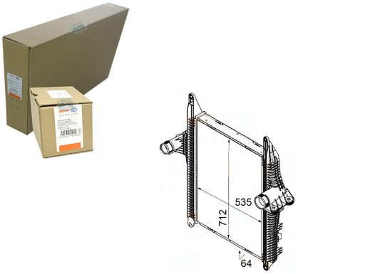 BRH8ML 376 - BEHR HELLA ИНТЕРКУЛЕР ВОЗДУХООХЛАДИТЕЛЬ НАДАРЕННОГО ВОЗДУХА