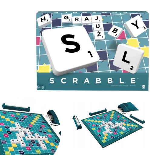 GRA SCRABBLE ORIGINAL WERSJA POLSKA MATTEL - Stan: nowy 158,79 zł - Sklepy,  Opinie, Ceny w