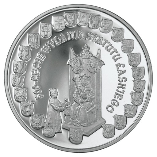10 zł 2006 Statut Łaski - srebrna moneta kolekcjonerska