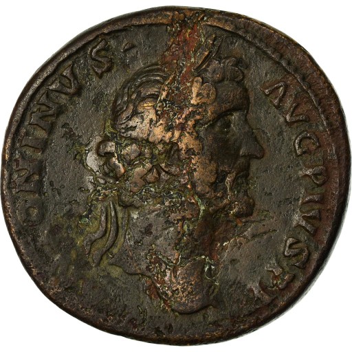 Antoninus Pius, Sestertius, 139, Rome, Brązowy, VF