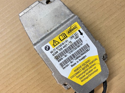 Модуль датчика подушки безпеки BMW Z4 E85 9172018