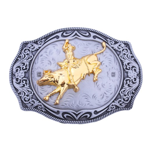 Western buckle Punk Engraved Alloy Retro Style for