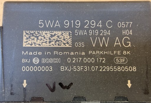 Centralina modulo PDC VW AUDI 5WA919294C Originale come nuovo