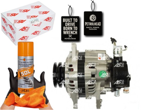 ASPA5092#ECS-PCP+K - Генератор mitsubishi l200 2.5 96-07 90a as-pl #petrolhead pro+ kit4