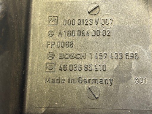 SMART 450 Gehäuse filter luft A1600940002