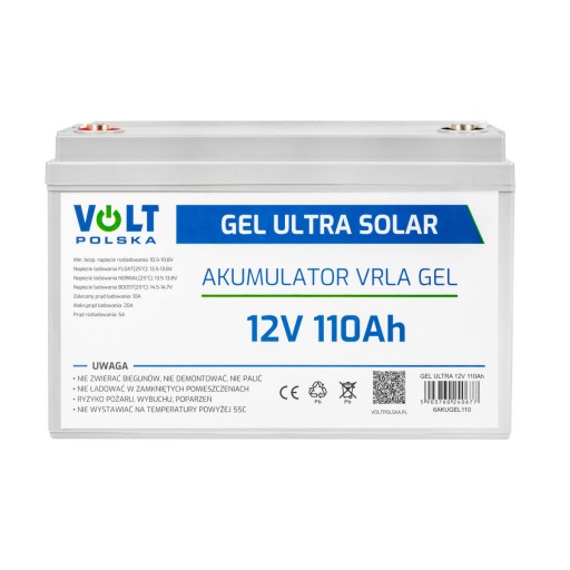 Гелевый аккумулятор премиум-класса на 110 ач для кемпера с ups