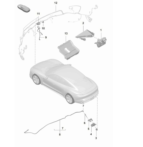 Камера заднього виду porsche/audi 95898054600