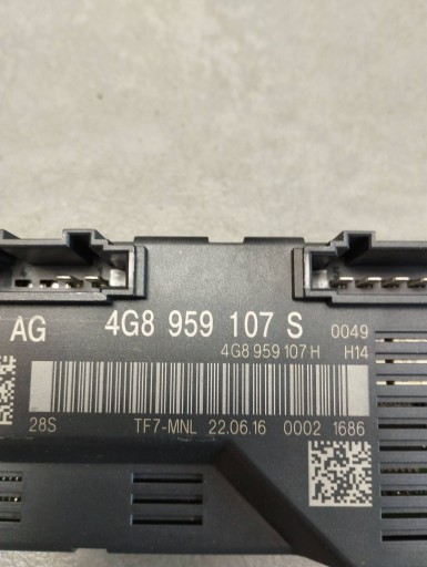 Audi A7 4G module bonnet electrical 4G8959107S