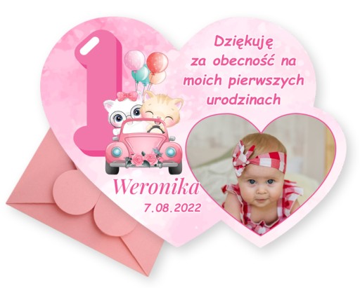 ФОТО МАГНІТ КОНВЕРТ Дякую ОДИН день народження