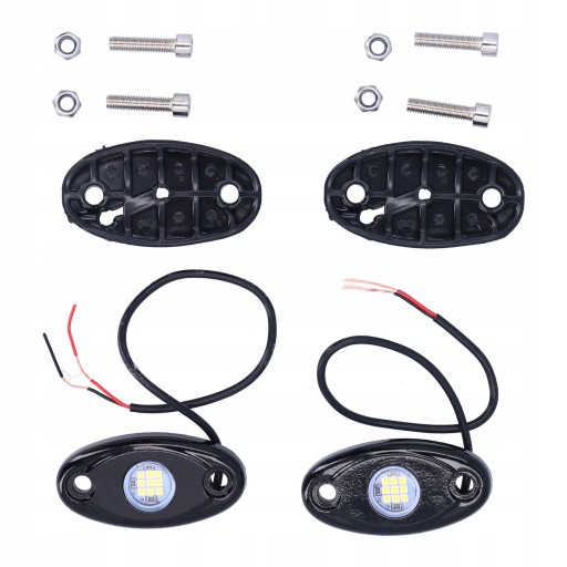 1611210046511 - Пара Rock Lights White 9leds IP68 шасі